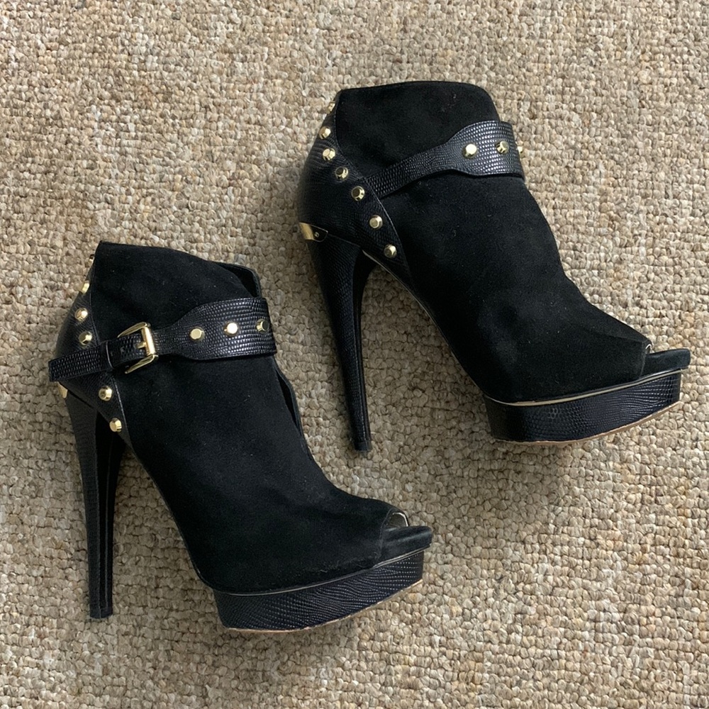 MICHAEL KORS “Ailee” Open Toe Stiletto Bootie 8M